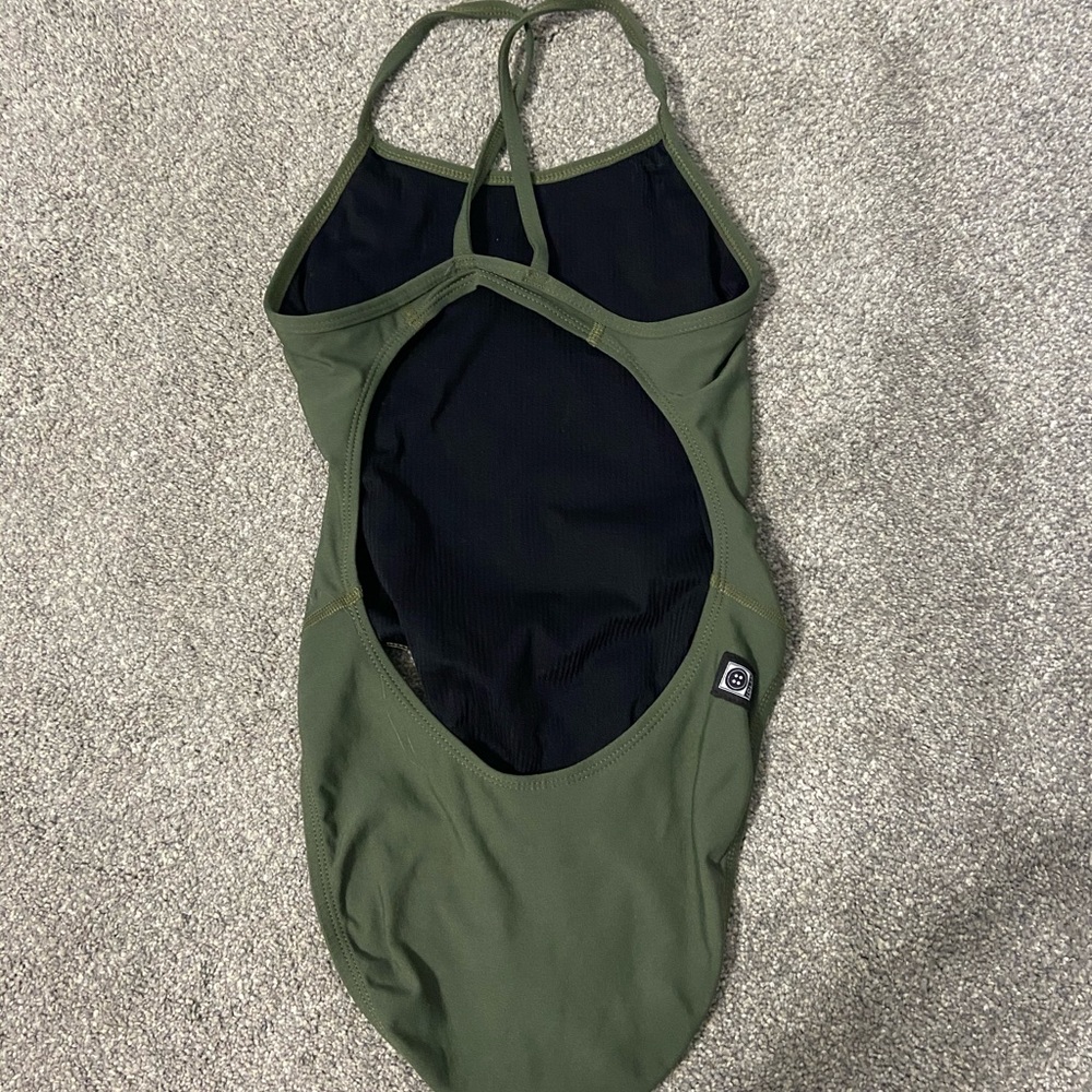Olive Green Fixed-Back Jolyn Suit